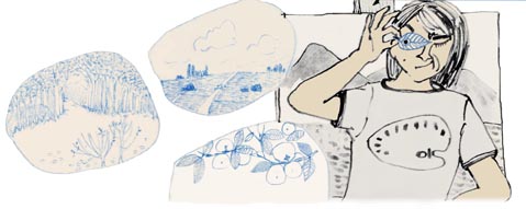 �u�ꖇ�̗t���ρv�̊G