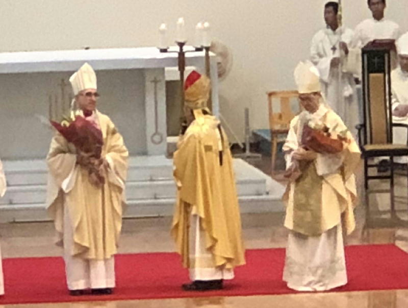 司教叙階式および枢機卿親任報告