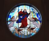 ステンドグラス　聖母の被昇天