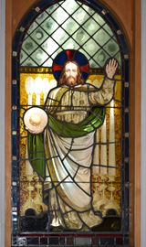 聖堂入口 ステンドグラス