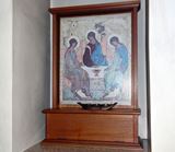 聖堂内　イコン三位一体